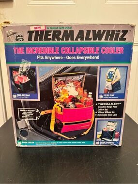 California Innovations Thermalwhiz Collapsible Cooler Large Capacity 12” Sq VTG